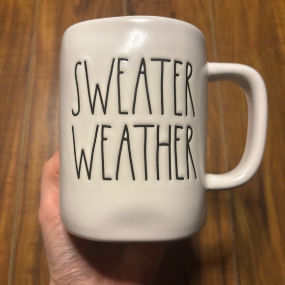 Rae Dunn Other - Rae Dunn - 181 - SWEATER WEATHER white artisan collection mug w dark interior
